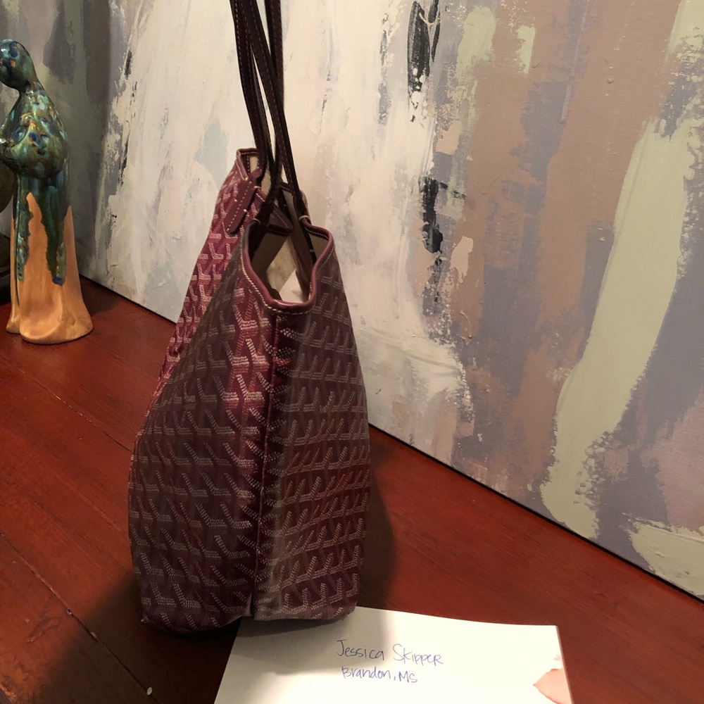 Goyard Burgundy Canvas Saint Louis Tote - Picture 8 of 8